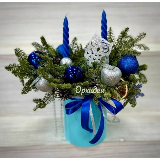 Цветочная композиция " Зимняя сказка "