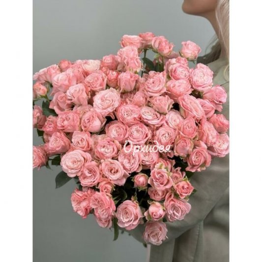АКЦИЯ !!! Кустовая роза (розовая) -25 шт.