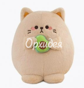 Мягкая игрушка кот с авокадо
