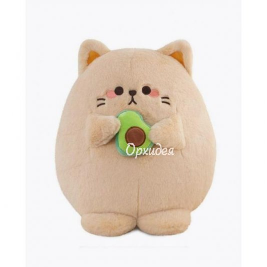 Мягкая игрушка кот с авокадо