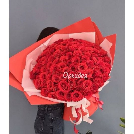 Букет из 101 красной розы
