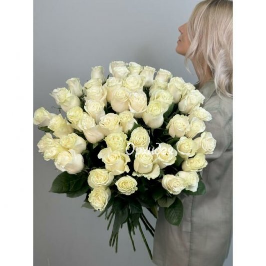 АКЦИЯ !!! 51 белая роза