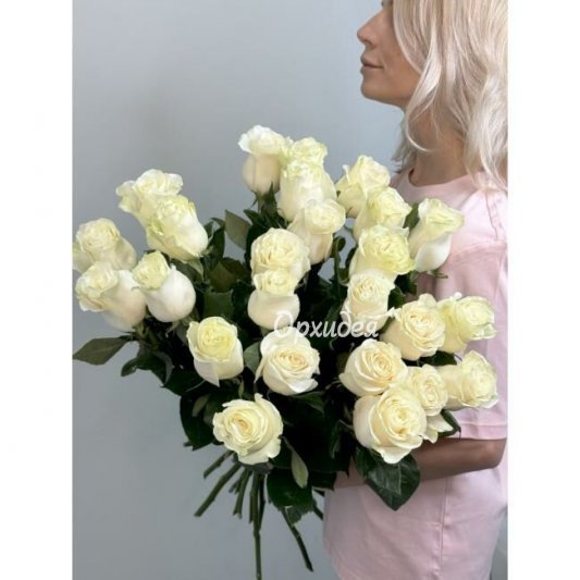АКЦИЯ !!! 25 белых роз